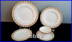 (4) 5pc. Place Settings Heraldic Royal Crown Derby 20 Pieces Total (8 In Stock)