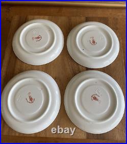 (4) ROYAL CROWN DERBY Imari Border DEMITASSE CUPS & SAUCERS