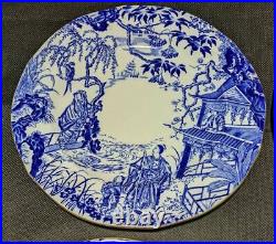 4 Royal Crown Derby Blue Mikado 9 Dinner Luncheon Plates