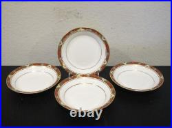 (4) Royal Crown Derby Cloisonne A1317 Coupe Cereal Bowls