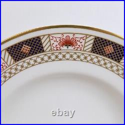 4 Royal Crown Derby Derby Border 10.5 Dinner Plates England Bone China