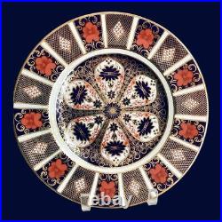 4 Royal Crown Derby Old Imari 10.5 Dinner Plates Bone China 1128 Set