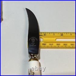 4 Royal crown Derby Vine gold Set fruit knives Made In UK porcelain handles