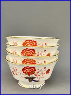 4 Vtg Royal Crown Derby Bali 5 Rice Bowls, England Mint