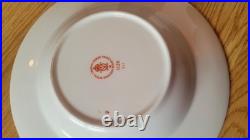 4 vintagw Royal Crown Derby Old Imari 1128 Rimmed Soup Bowls