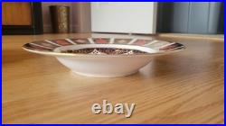 4 vintagw Royal Crown Derby Old Imari 1128 Rimmed Soup Bowls