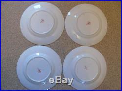 4 x Royal Crown Derby Old Imari 1128 Large 2 Rim Dinner Plates 10.5