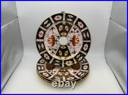 4x Royal Crown Derby Bone China TRADITIONAL IMARI Tiffany & Co. Salad Plates