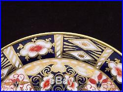 5 Antique Royal Crown Derby Traditional Imari 7 Dessert Pie Plates #2451