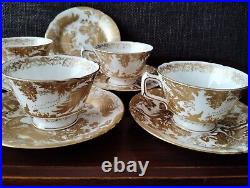5 Royal Crown Derby Gold Aves cup&saucer