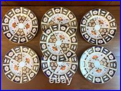 5 Royal Crown Derby Traditional IMARI 2451 Bone China Salad Plates 8 1/2 Mint
