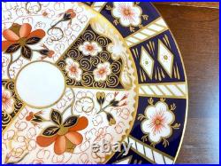 5 Royal Crown Derby Traditional IMARI 2451 Bone China Salad Plates 8 1/2 Mint