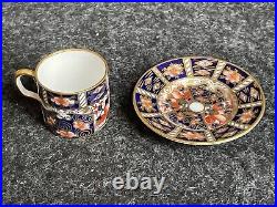 5 Vintage Antique Royal Crown Derby Miniature Tea Set 2451 Teapot Cup Creamer