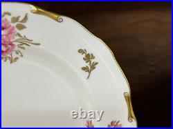 54-Piece Royal Crown Derby PINXTON ROSES 1120 Partial Tea Dessert Service for 11