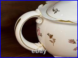 54-Piece Royal Crown Derby PINXTON ROSES 1120 Partial Tea Dessert Service for 11