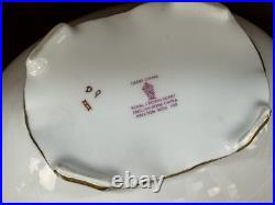 54-Piece Royal Crown Derby PINXTON ROSES 1120 Partial Tea Dessert Service for 11