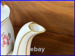 54-Piece Royal Crown Derby PINXTON ROSES 1120 Partial Tea Dessert Service for 11