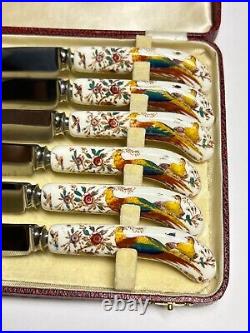 6 Piece Set of Royal Crown Derby Avesbury A73 Butter / Tea Knives London England