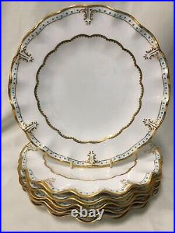 (6) Rare Royal Crown Derby'Lombardy' 8.75 Inch Sheffield DESSERT PLATE