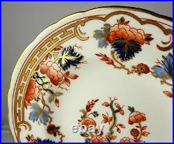 6 Royal Crown Derby A732 Bread Plates Orange & Blue Floral Imari Style Pattern