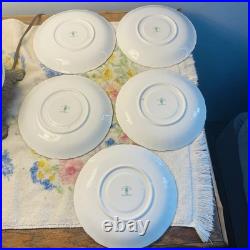 6 Royal Crown Derby Ashby Cream Soup & Saucer Sets, 1 Wentworth Saucer 12 Pcs