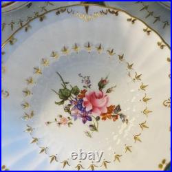 6 Royal Crown Derby Ashby Cream Soup & Saucer Sets, 1 Wentworth Saucer 12 Pcs