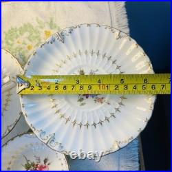 6 Royal Crown Derby Ashby Cream Soup & Saucer Sets, 1 Wentworth Saucer 12 Pcs