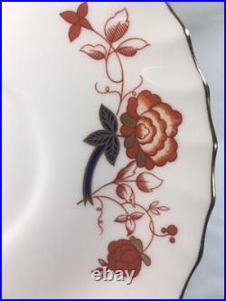 (6) Royal Crown Derby'Bali' Boston Shape Footed CREAM SOUP & LINER SETS