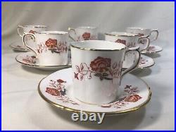 (6) Royal Crown Derby'Bali' Ely-Chelsea Shape DEMITASSE SETS