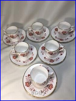 (6) Royal Crown Derby'Bali' Ely-Chelsea Shape DEMITASSE SETS