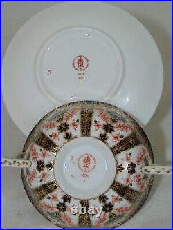 6 Royal Crown Derby China Old Imari 1128 Cream Soup Bowls