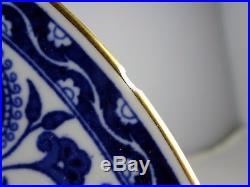 6 Royal Crown Derby China Wilmot Salad Plates Blue Flowers & Butterflies