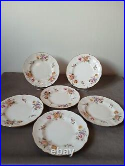 6 Royal Crown Derby Derby Posies Dessert Plates