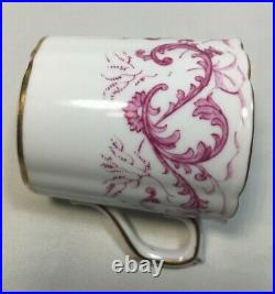 (6) Royal Crown Derby Pink/Purple A-567 DEMITASSE SETS