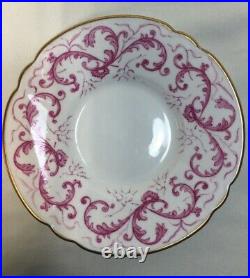 (6) Royal Crown Derby Pink/Purple A-567 DEMITASSE SETS