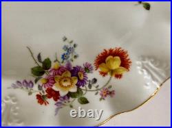 6 Royal Crown Derby Plates, Posies, Luncheon, Royal Shape