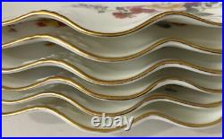 6 Royal Crown Derby Plates, Posies, Luncheon, Royal Shape