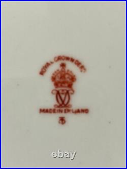 6 Royal Crown Derby Plates, Posies, Luncheon, Royal Shape