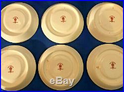 6 x Royal Crown Derby 1128 Coffee Cans / Cups and saucers, boxed c1939 Imari