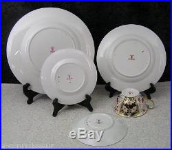 60 Pc Royal Crown Derby Traditional Imari #2451 Bone China Dinner Service for 12