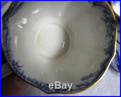 7 Royal Crown Derby Blue Mikado Cups And Saucers