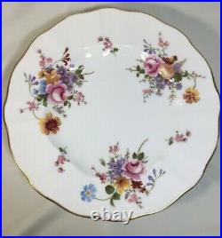 (7) Royal Crown Derby'Derby Posies' Surrey Shape 10.5 Inch DINNER PLATES