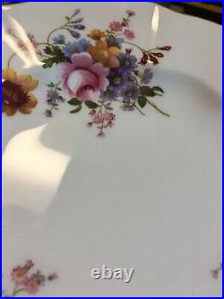 (7) Royal Crown Derby'Derby Posies' Surrey Shape 10.5 Inch DINNER PLATES