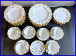 75pcs Royal Crown Derby Lombardy bone china dinner service for 12, Stunning