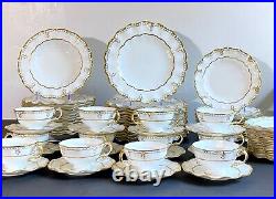 75pcs Royal Crown Derby Lombardy bone china dinner service for 12, Stunning