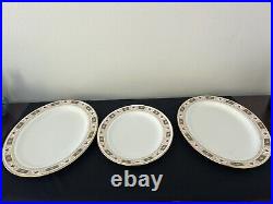 76 Piece Royal Crown Derby Derby Boarder English Bone China 8 Full Sets 1965