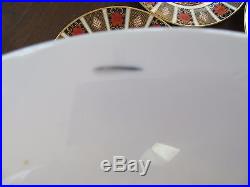 8 Royal Crown Derby 10 1/2 DINNER PLATES Old Imari 1128