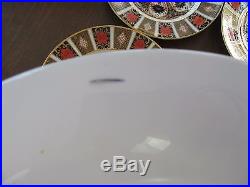 8 Royal Crown Derby 10 1/2 DINNER PLATES Old Imari 1128