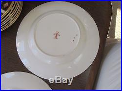 8 Royal Crown Derby 10 1/2 DINNER PLATES Old Imari 1128