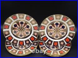 8 Royal Crown Derby Bone China Old Imari 8.5 Salad Plates #1128
